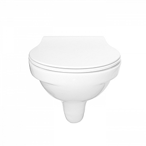 Унитаз подвесной Керамин Санти R Slim МЛ белый с1. Изображение - 1