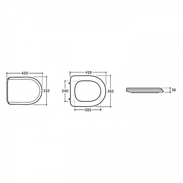 Сиденье для унитаза Керамин Сити МС с крышкой