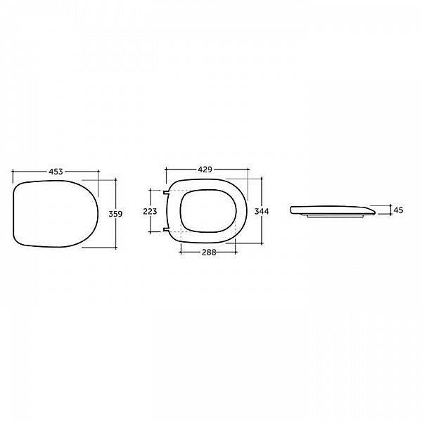 Сиденье для унитаза Керамин Сити ЖС с крышкой с микролифтом
