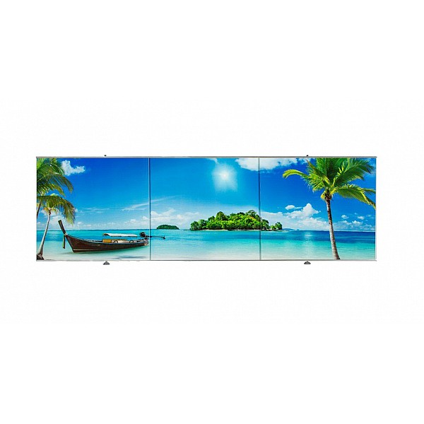Экран под ванну Comfort Alumin 3D 1.5 м пляж