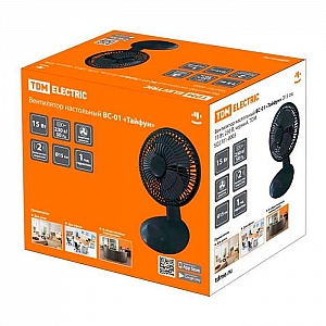 Вентилятор настольный TDM Electric ВС-01 Тайфун SQ2701-0003 черный. Изображение - 1