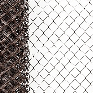 Сетка-рабица в ПВХ Belzabor 55*55*2.4 мм 1.5*10 м коричневый. Изображение - 2