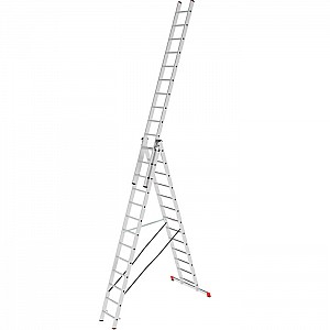 Лестница трехсекционная Новая высота 2230313 серия NV223 3*13 ступеней 8.71 м