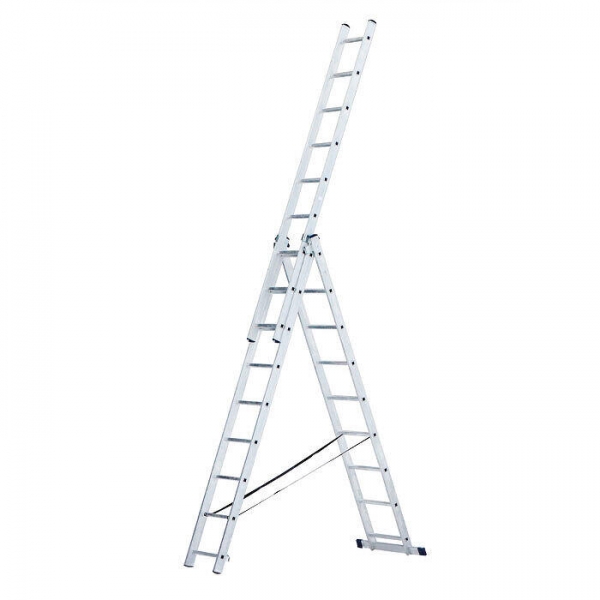 Лестница трехсекционная Stairs AL309 3*9 ступеней 5.89 м