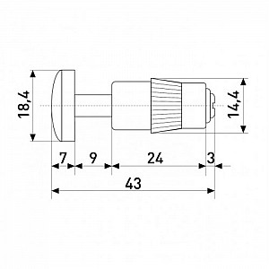 Заглушка для рейлинга Soller Стандарт 16 мм хром. Изображение - 2