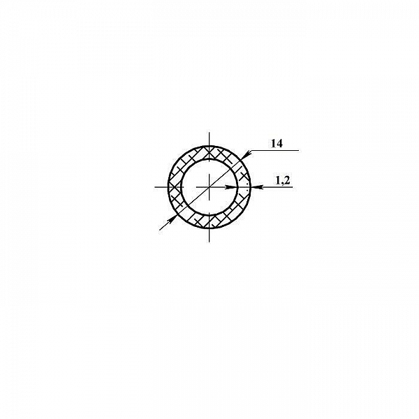 Алюминиевая труба круглая Пилот Про 14*1.2*1000 мм