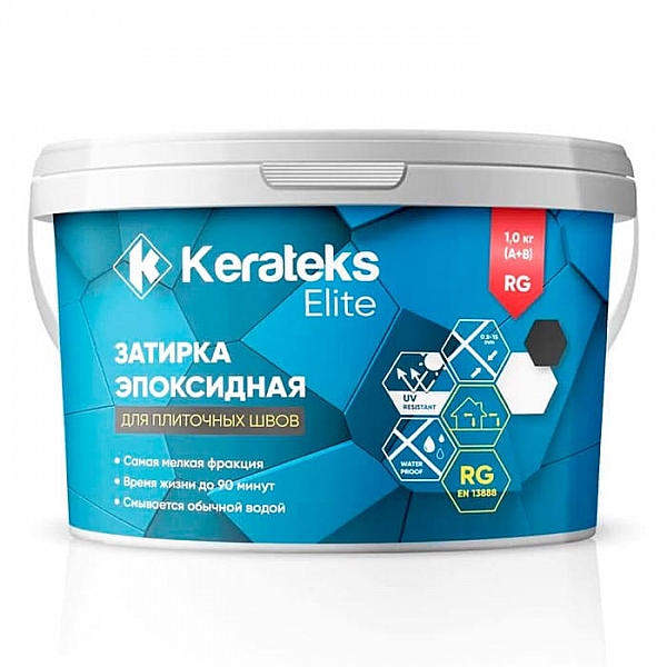 Фуга эпоксидная Kerateks Lite C.87 темно-серый 1 кг