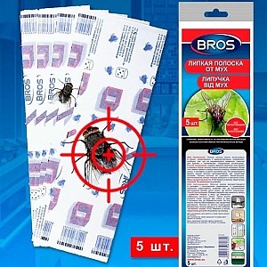 Клеевая ловушка от насекомых Bros полоска 5 шт. Изображение - 1