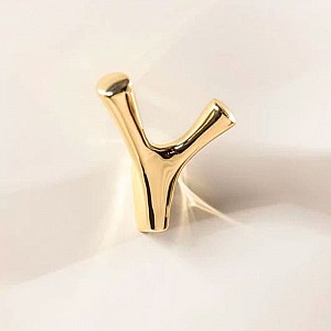 Крючок мебельный GTV Torna WZ-TORNA-03 двойной золото. Изображение - 3
