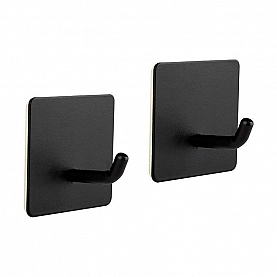 Набор крючков Рыжий Кот Квадрат на самоклеящейся основе металл 2 шт