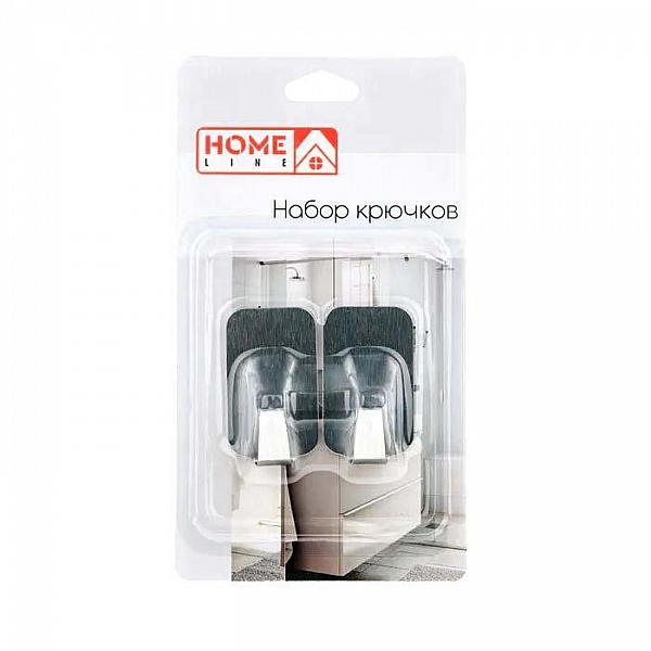 Крючки Home Line S-10410 264780 самоклеящиеся 2 шт 3.1*5.1 см