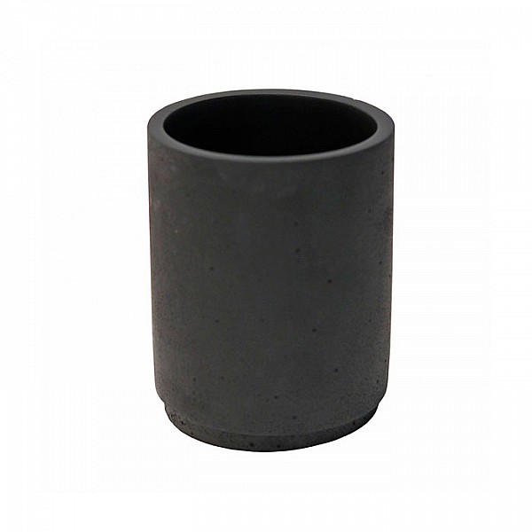 Стакан туалетный Total black BCM0011AA-TB бетон 8.2*8.2*10.6 см