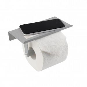 Держатель для туалетной бумаги Testrut Axentia 129622 с полочкой для мобильного телефона