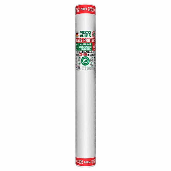 Стеклохолст малярный Ecovlies Glass Protect XS50 20150 50 г/м.кв 1*20 м