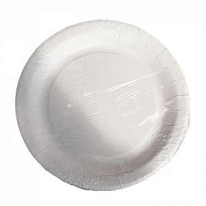 Тарелка EUEcoPack 230 мм белая высокий бортик 18 мм 10 шт