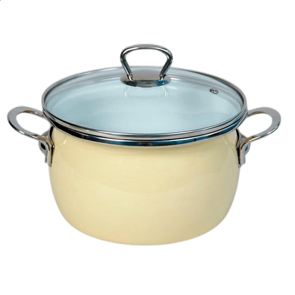 Кастрюля Сантэкс 1-2425211(Бл)Беж сфера 2.5 л