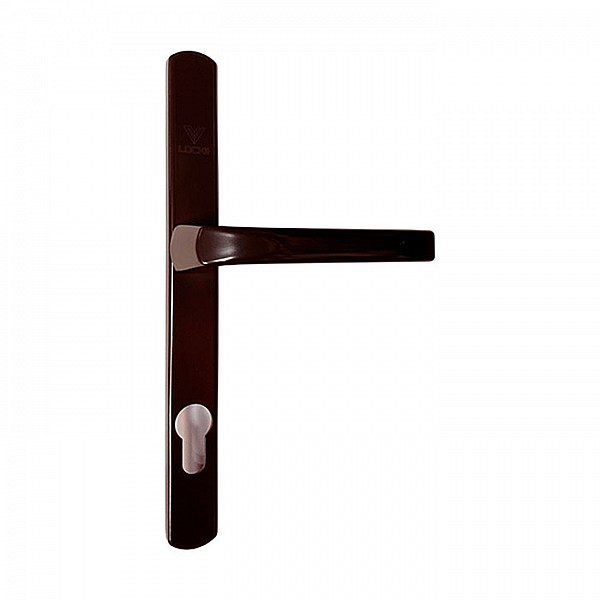 Ручка дверная на планке Lockit A25-85 коричневая полимер