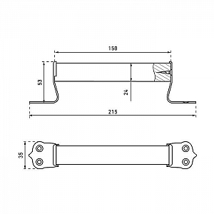 Ручка-скоба Секрет РСД-150 круглая светлое дерево. Изображение - 1
