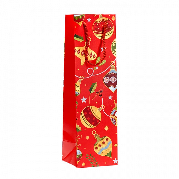 Пакет подарочный для бутылки LPD3029 код 281862 бумажный 11*38*11 см