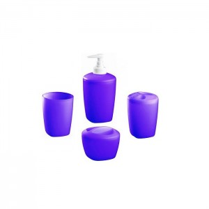 Набор аксессуаров для ванной комнаты Bisk Kaskada 02906 фиолетовый 5 предметов