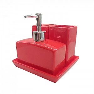 Набор аксессуаров для ванной комнаты DomiNado ZF41 3 предмета цвет в ассортименте. Изображение - 1