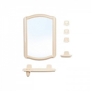 Набор зеркало для ванной комнаты Berossi 46 52с-2005 НВ 04607000 светло-бежевый