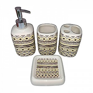 Набор аксессуаров для ванной комнаты DomiNado D16800-18 из фарфора. Изображение - 1