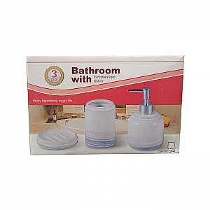 Набор для ванной комнаты керамический 3 предмета 27955653. Изображение - 1