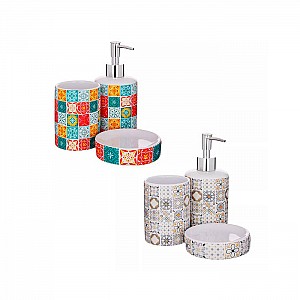 Набор аксессуаров для ванной комнаты Vetta Мозаика 3 предмета керамика