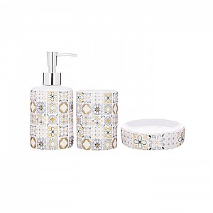 Набор аксессуаров для ванной комнаты Vetta Мозаика 3 предмета керамика. Изображение - 1