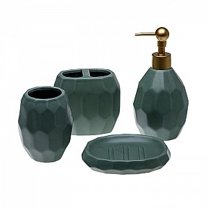 Набор аксессуаров для ванной комнаты керамический Олимп 4 предмета 27408029 код 270262