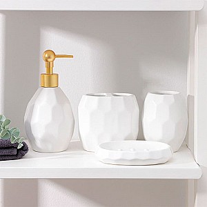 Набор аксессуаров для ванной комнаты керамический Олимп 4 предмета. Изображение - 3