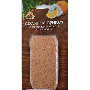 Соляной брикет Соляная баня Мини с эфирным маслом Апельсин СД-0018 0.2 кг