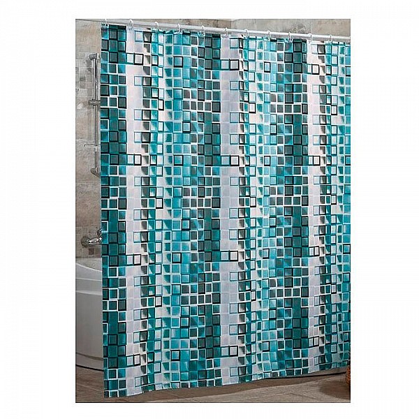 Штора для ванной комнаты Miranda Kare 180*200 см голубой