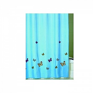 Штора для ванной комнаты Iddis Blue butterfly SCID031P 200*200 см