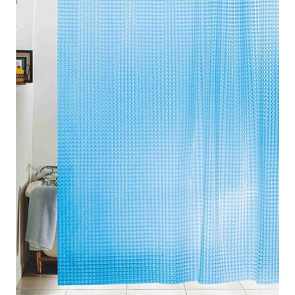 Штора для ванной комнаты Shower Curtain 3D арт.530 180*180 см синий