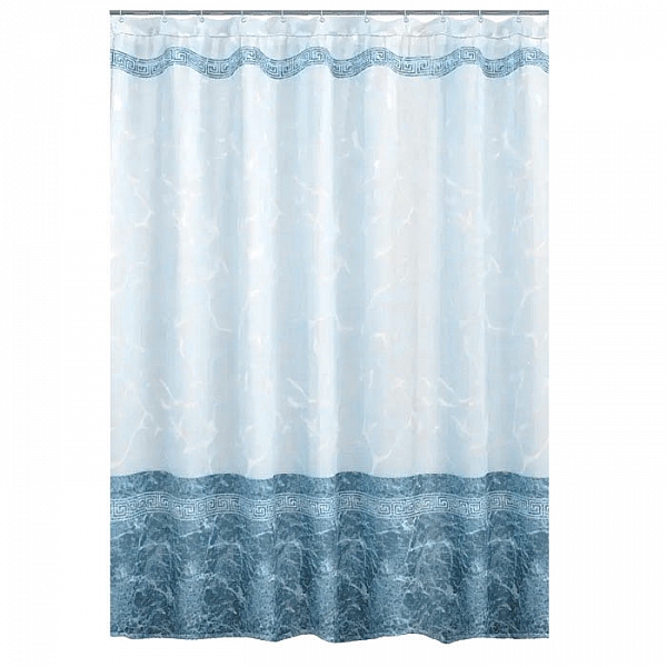 Штора для ванной комнаты Miranda Mermer Su голубой