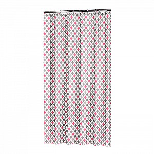 Штора для ванной комнаты Bisk Sealskin Diamonds 235201350 TXT розовый 180*200 см