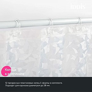 Штора для ванной комнаты Iddis Promo P02PV18i11 200*180 см 3D Peva. Изображение - 1