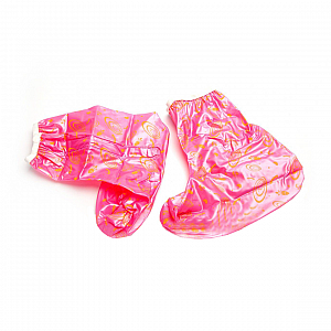 Чехлы грязезащитные KZ 0341 для женской обуви без каблука размер L цвет розовый