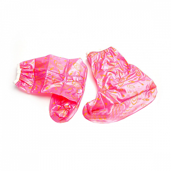 Чехлы грязезащитные KZ 0341 для женской обуви без каблука размер L цвет розовый