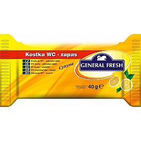 Сменный блок для унитаза General Fresh WC Kostka лимон