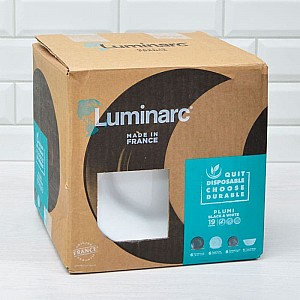 Набор посуды Luminarc Plumi Black&White V0347 код 269655 стеклокерамический 19 предметов. Изображение - 3