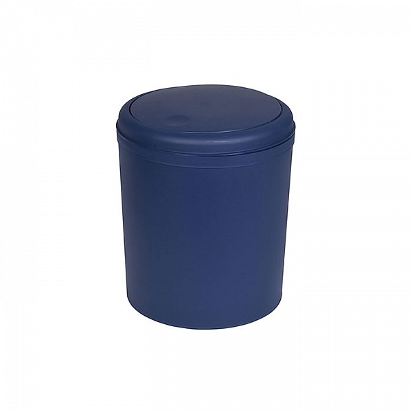 Ведро для мусора 5 л Bisk 08343 пластиковое темно-синее