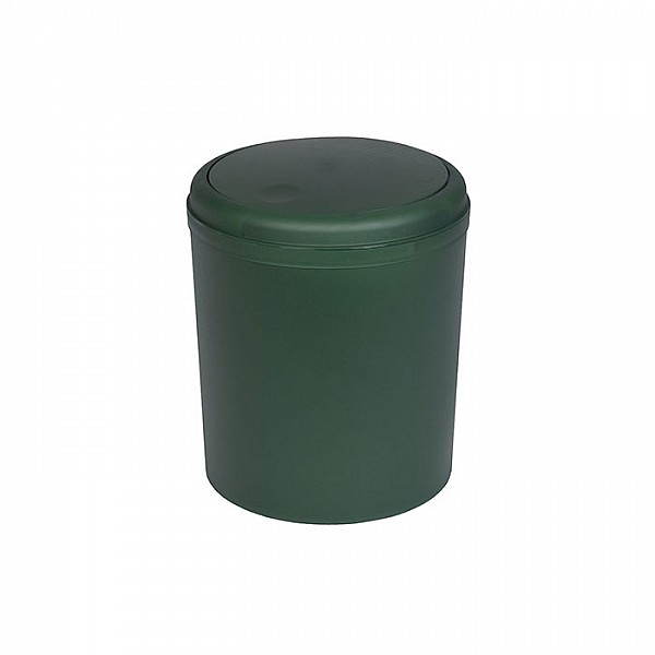 Ведро для мусора 5 л Bisk 08348 пластиковое темно-зеленое