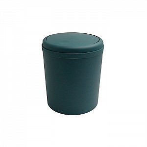Ведро для мусора 5 л Bisk 08454 пластиковое зеленое