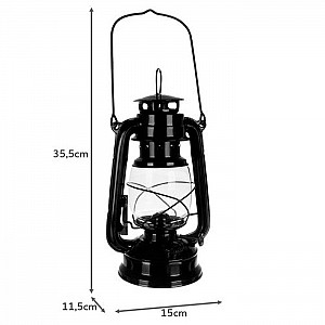 Лампа керосиновая Sparta Летучая мышь 1556 черная 24 см. Изображение - 2