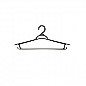 Вешалка для верхней одежды Технопластик Люкс черный