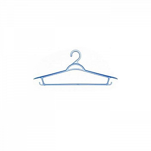 Вешалка для верхней одежды Технопластик Люкс голубой металлик