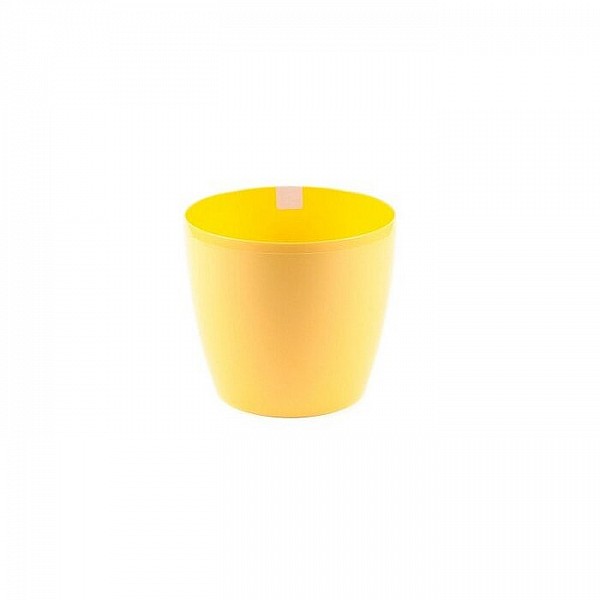 Кашпо Lamela Magnolia LA201-03 код 032013 13.5*12 см пластмассовое желтое